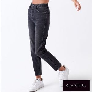 Pacsun Mom Jean Black wash Size 30